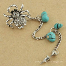 So Cute Spider Crystal Ear Cuff Individual Vintage Alloy Ear Clip With Turquoise Earring Jewelry For Woman EC25